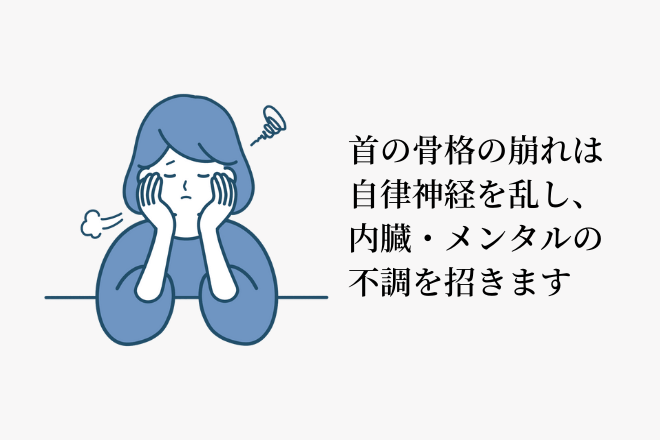 普段の姿勢に気をつけて自律神経を乱さないことが大切です