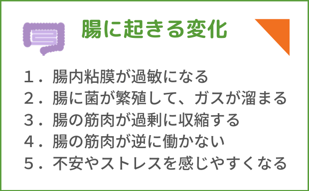 過敏性腸症候群で腸に起きている５つの変化