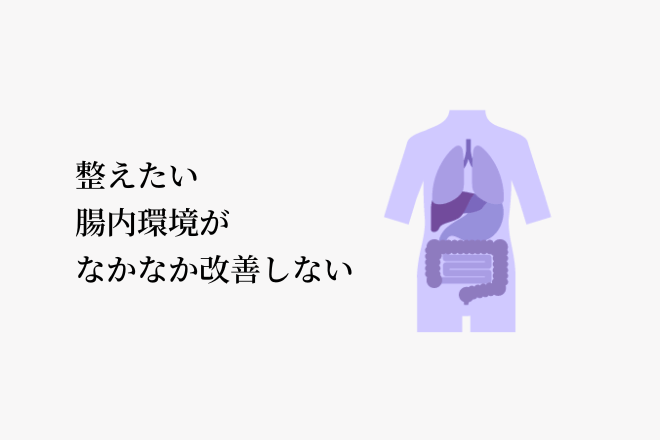 整えたい腸内環境がなかなか改善しない